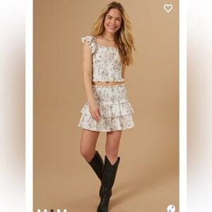 Altar’d State Eileen Smocked 2 Piece Set • New with Tags